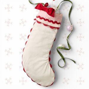 Anthropologie Annabelle Stocking in Red/Pink |NWT